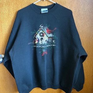 Vintage Crewneck With Pictured Design